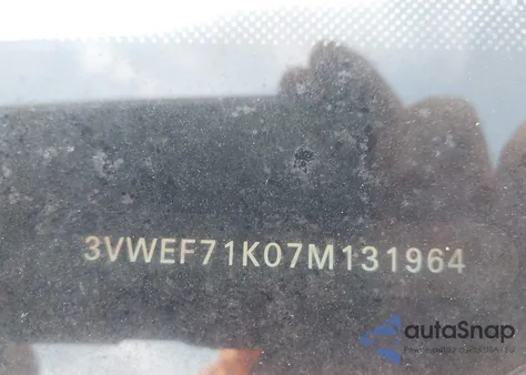 2007 Volkswagen Jetta Wolfsburg из США, поврежденный, VIN 3VWEF71K07M131964